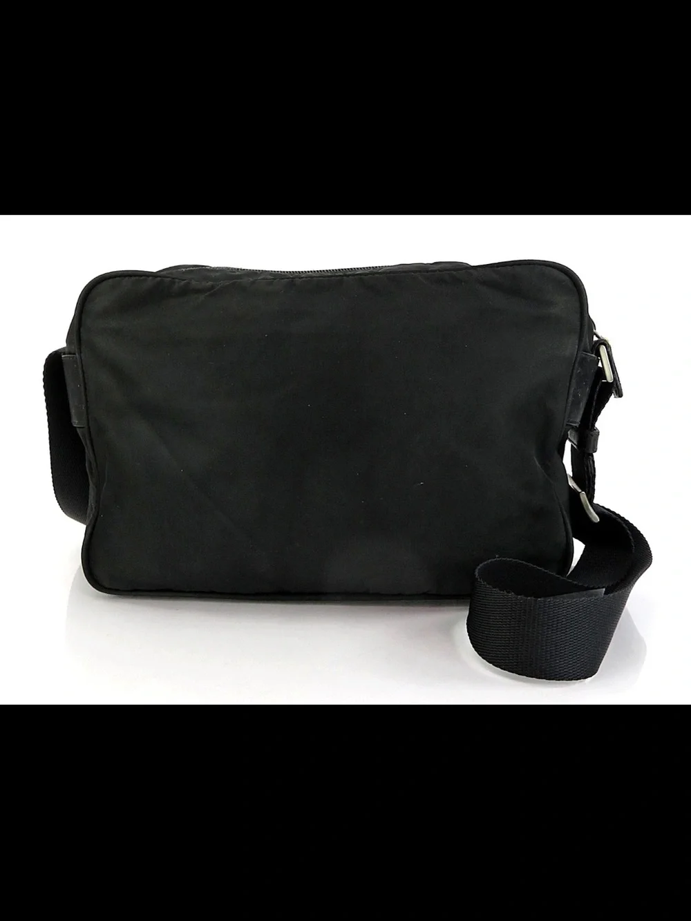 Prada Black Nylon Messenger Bag for Men